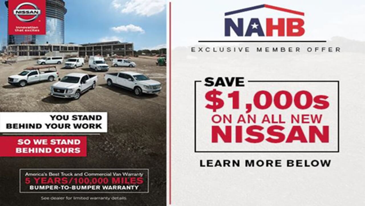 NAHB Member Savings from Nissan